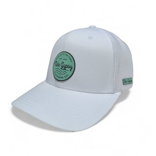 White Snapback with MWT Patch - Teal