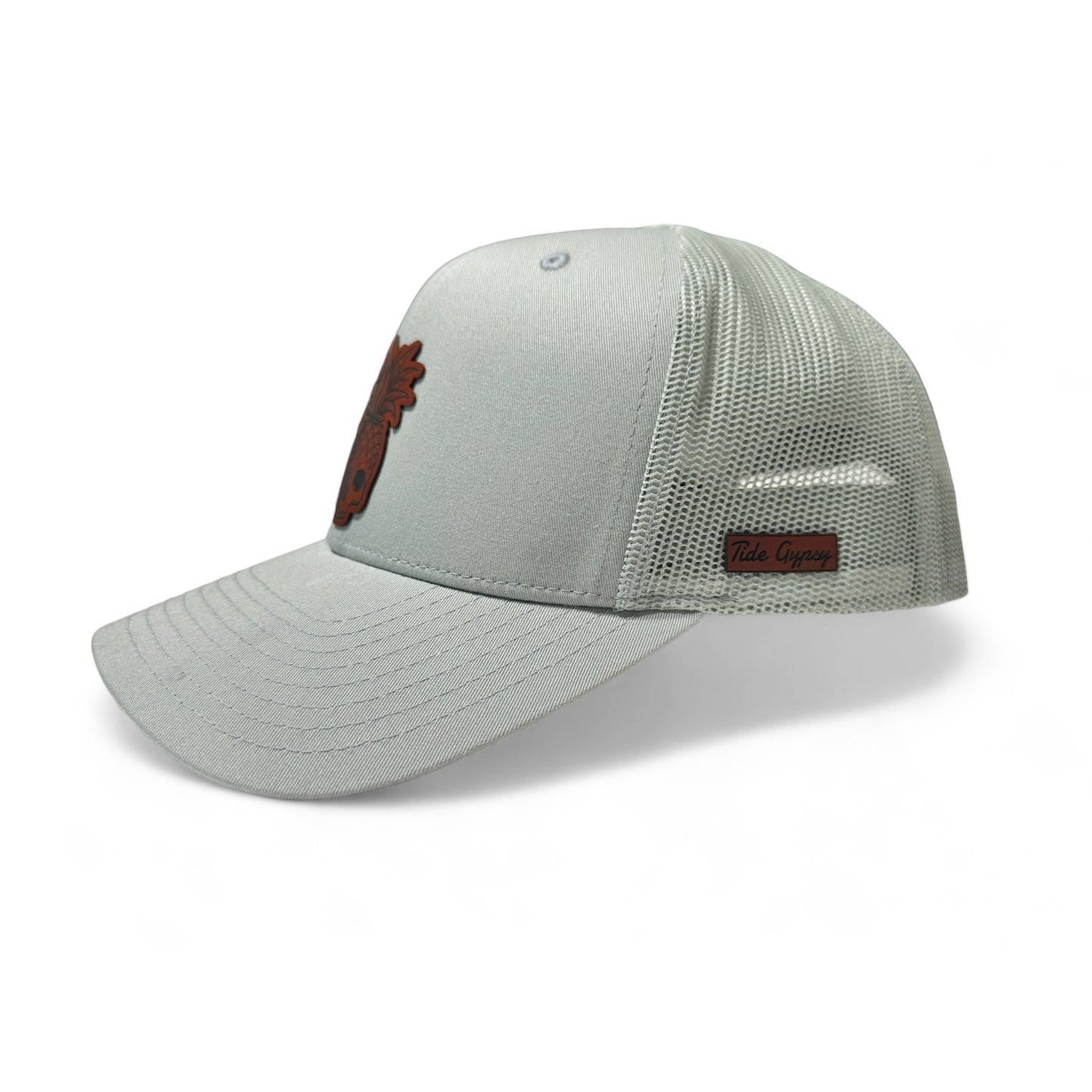 Quarry Snapback with Pineapple Head Patch - Saddle Brown