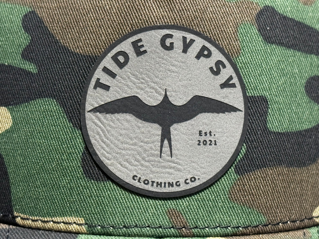 Green Camo Snapback with OG Frigate Patch - Gray