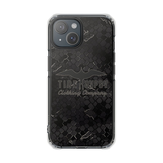 Black Hex Camo Frigate Magnetic Phone Case