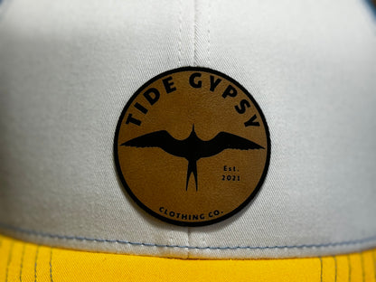 Tri Color Snapback with OG Frigate Patch - Saddle Tan