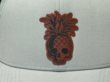 Quarry Snapback with Pineapple Head Patch - Saddle Brown