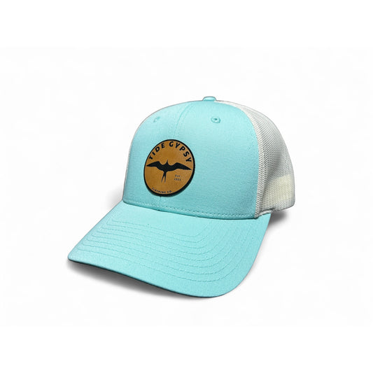 Aruba Blue Snapback with OG Frigate Patch - Saddle Tan