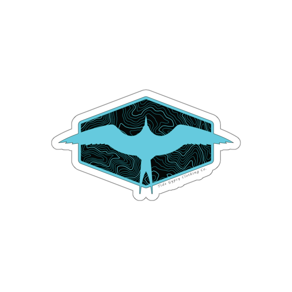 Frigate Topography Patch Sticker