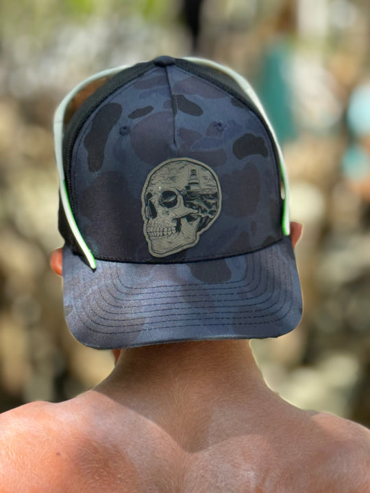 Admiral Duck Camo Snapback with Salty Thoughts Patch - Gray