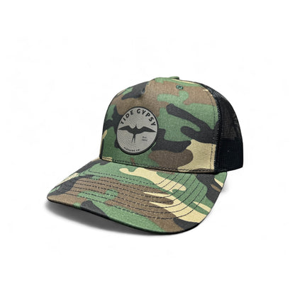 Green Camo Snapback with OG Frigate Patch - Gray Tan