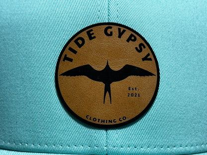 Aruba Blue Snapback with OG Frigate Patch - Saddle Tan