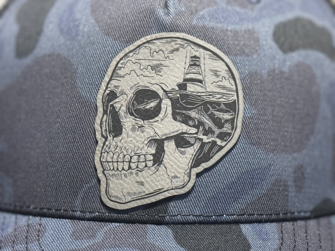 Admiral Duck Camo Snapback with Salty Thoughts Patch - Gray