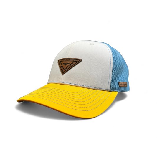 Tri Color Snapback with Tri Frigate Patch - Rawhide