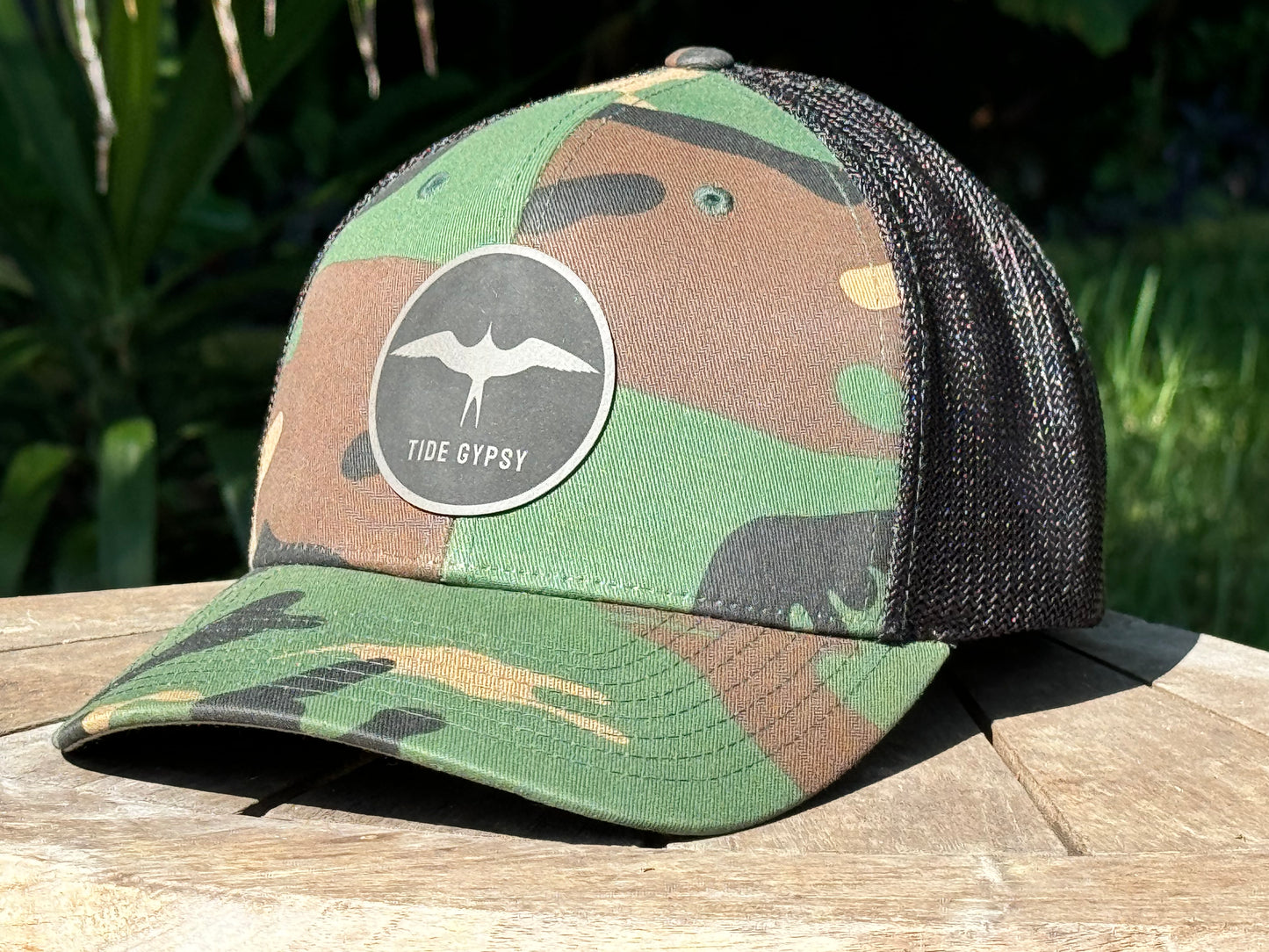 Green Camo Snapback with Frigate Patch - Gray