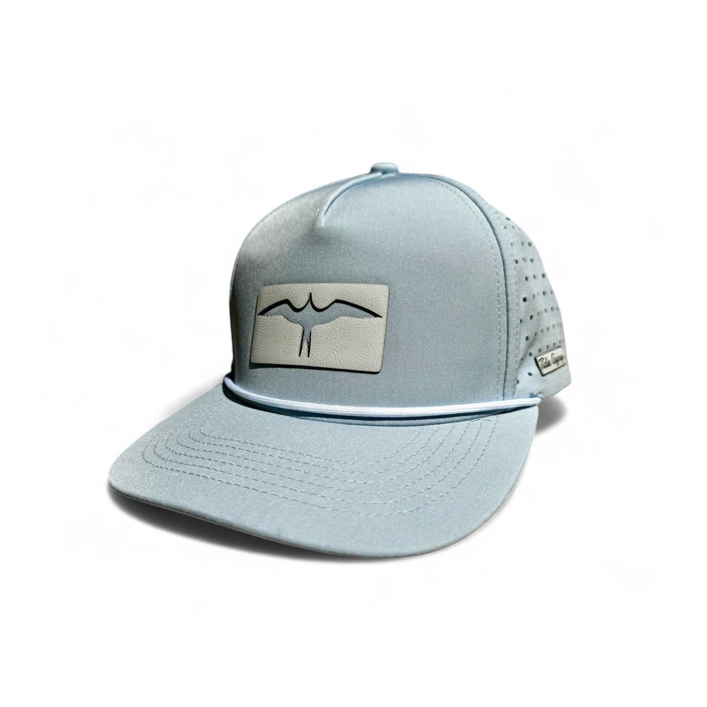 Carolina Blue Hydro Performance with Frigate Patch - White