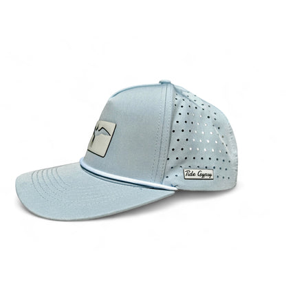 Carolina Blue Hydro Performance with Frigate Patch - White