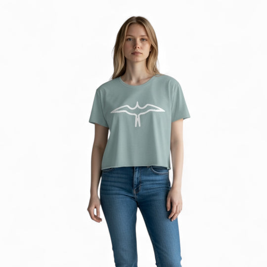 Frigate Outline Crop Top